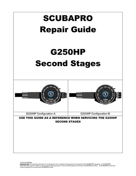 Scubapro g250hp g250 scuba second stage repair manual. - Owners manual for craftsman lawn mower lt2100.