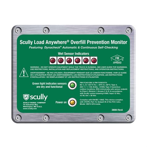 Scully load anywhere overfill prevention monitor manual. - Principios y técnicas de la práctica forense.
