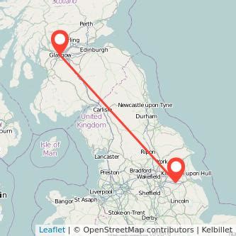 Scunthorpe to Glasgow - 10 ways to travel via train, bus