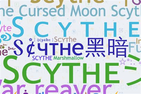 Scythe – Fancy names and nicknames for Scythe