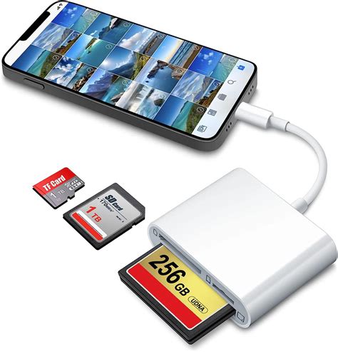 USB C SD Card Reader for iPad/Mac/MacBook, ChiaoPio USB C to SD CF, Type C SD  Card Adapter Supports Compact Flash/CF/SD/MicroSD for iPad Pro/Air/Mini Mac  iMac MacBook Pro/Air Laptop 