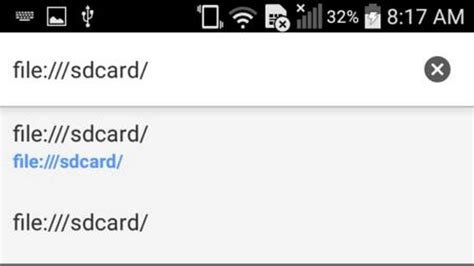 Sd card file system for android.  Android represents these devices using a path, s...
