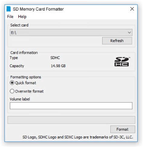Sd card formatter portable. 04 JP [SD_CardFormatter5UserManualJP_v0104.  The interfac...