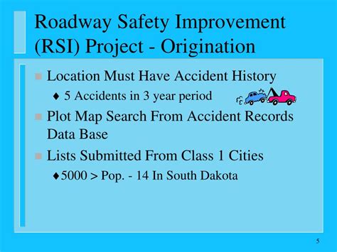 Sddot special studies.  The program identifies highway and intermodal improvements to Approv...