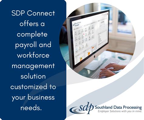 Sdp connect. SDP Connect. We’ve got news! Southland Data Processing is excited to announce a new 360° 401 (k) integration with Nationwide, one of the largest financial and insurance service providers in the country. Through this integration, payroll and retirement plan data can flow seamlessly between Nationwide and … 