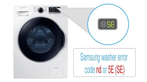 Se code samsung washer. A Samsung Washer displays a AE error code when a Communication Error has been detected by the internal electronic diagnostics. 
