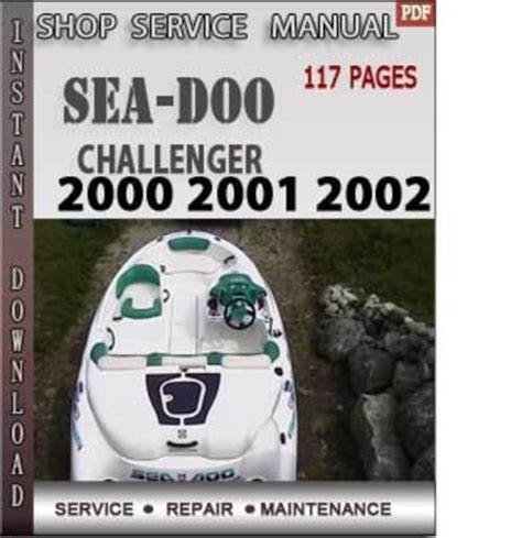 Sea ​​doo challenger 2000 2000 2002 reparaturanleitung fabrik service. - Suzuki f 150 outboard repair service manual.