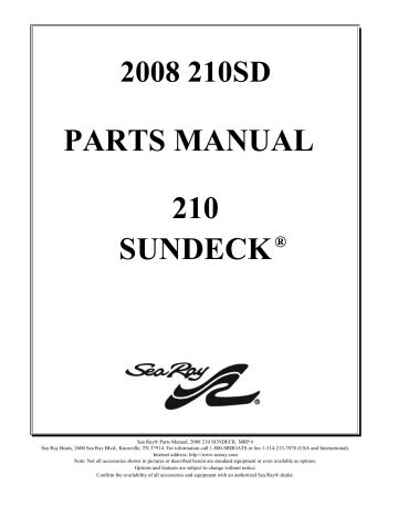 Sea ​​ray sundeck 210 manual de piezas. - Linde lichtbogenschweißgerät typ vi 252 handbuch.