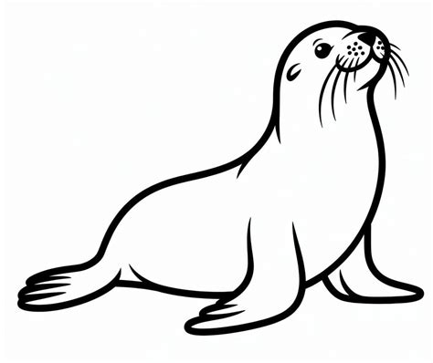 Sea Lion Coloring Shee