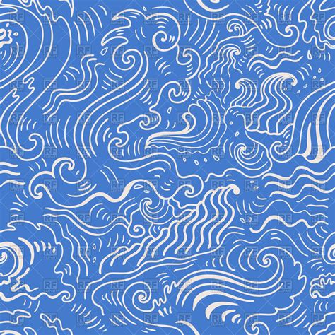 Sea Pattern Vector at Collection of Sea Pattern