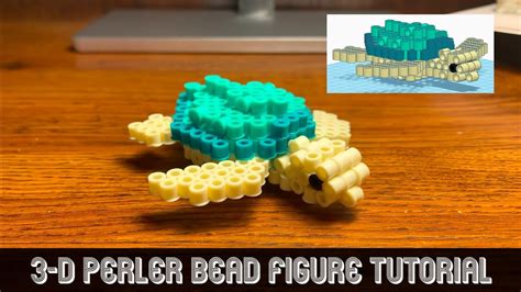 Sea Turtle 3D Perler Bead Model Tutorial YouTube