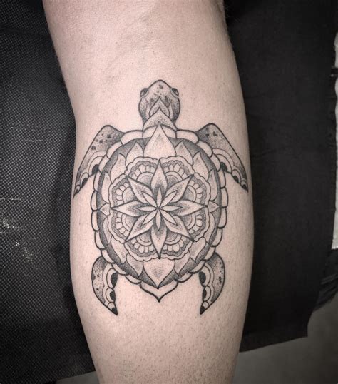Sea Turtle Tattoo Black Lotus Tattoo