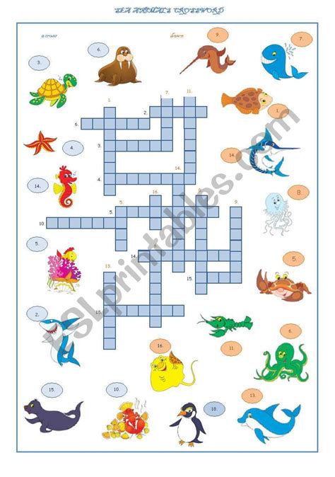 The Crossword Solver found 30 answers to "sea creature (4)