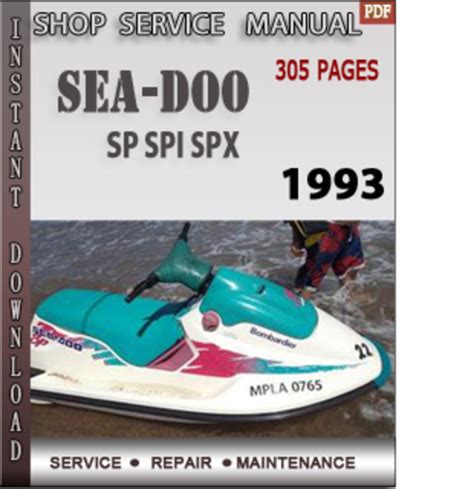 Sea doo sp spi spx 1993 factory service repair manual download. - Handbook of personalized medicine by ioannis s vizirianakis.