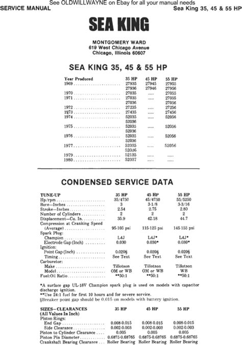 Sea king 35 45 55 hp outboard service repair manual 69 80. - Generac 60 kw diagnostic repair manual.