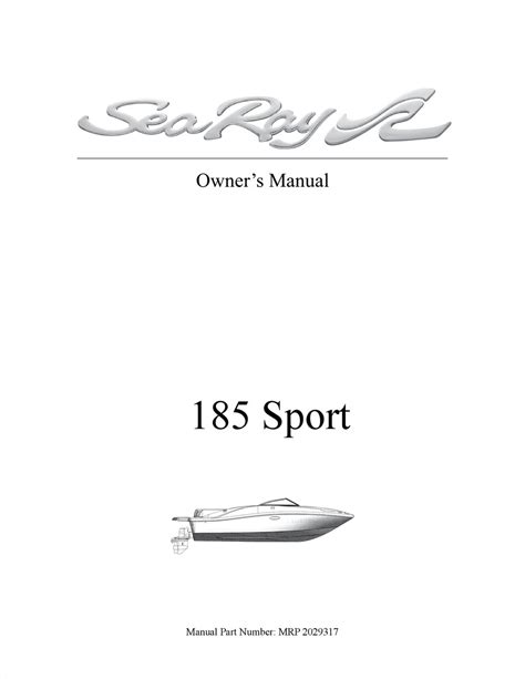 Sea ray 185 sport parts manual. - Manuale di riparazione alimentatore per pc.