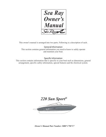 Sea ray 220 sun sport manual. - Study guide for vascular intervention registry.