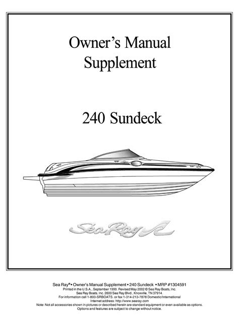 Sea ray 240 sundancer user manual. - Honda 2500 watt generator owners manual.