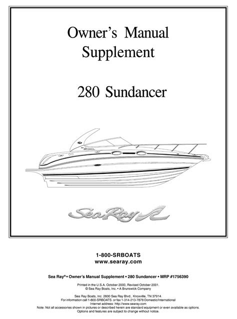 Sea ray 280 sun sport owners manual. - Manuale degli operatori tornio automatico hardinge asm 5c.
