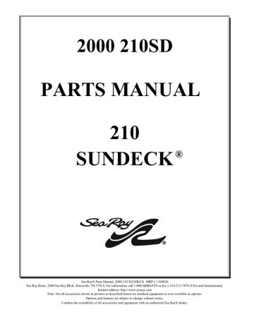Sea ray sundeck 210 parts manual. - Formeln und tafeln zur bestimmung parabolischer bahnen..