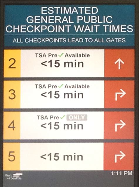 Mar 28, 2023 · Current TSA Wait Time: 7 minutes: Expected Average Wait Times: 12 am - 1 am: 0.0 minutes: 1 am - 2 am: 17.1 minutes: 2 am - 3 am: 34.1 minutes: 3 am - 4 am: 17.1 minutes: 4 am - 5 am: 0.0 minutes: ... TSA.Report is not affiliated with the Transportation Security Administration, FAA, Customs & Border Patrol, or the US government in any ….