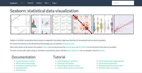 Seaborn github.  It is built on top of matplotlib and tightly integrated with ...