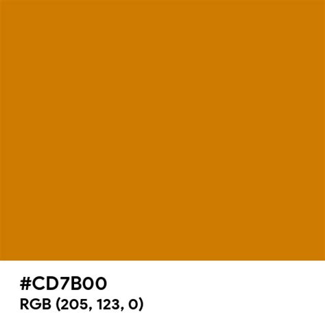 Seabuckthorn Yellow Brown color hex code is #CD7B00 - Color …