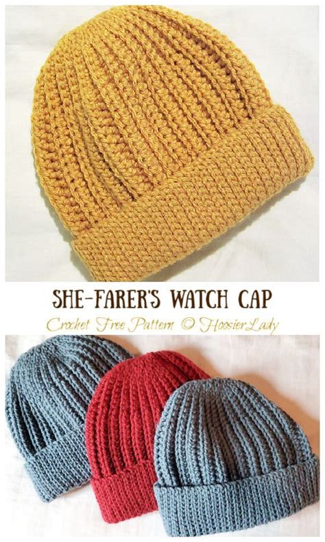Seafarers hat pattern.  Purl 1 row.  Crochet Seafarer&rsquo;s Cap by B...