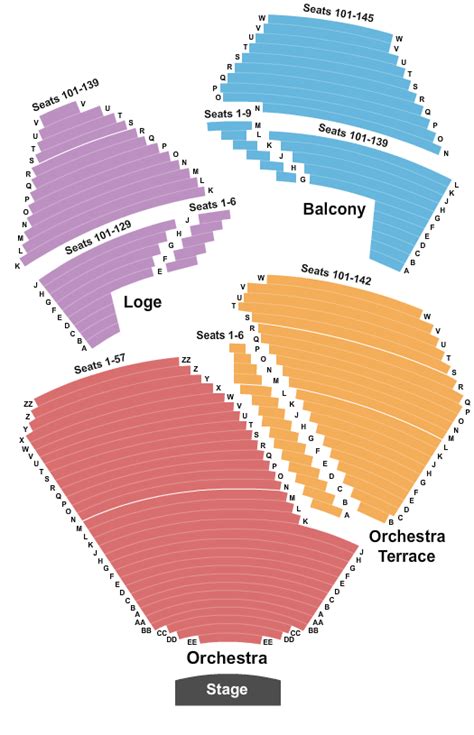 Seagram Center Seating Chart