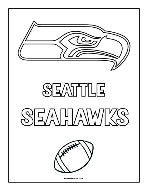 Seahawks Logo Coloring Page