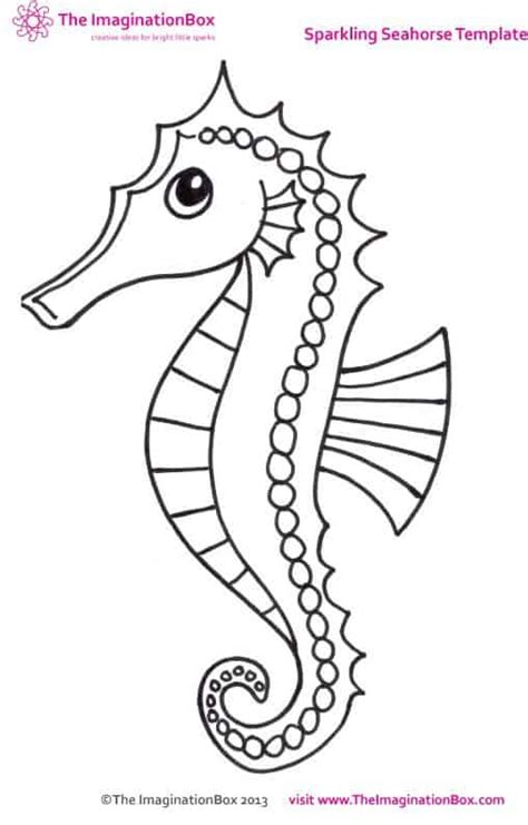 Seahorse Templates Free