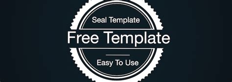 Seal template word.  Template library PoweredTemplate.  Download now! C...