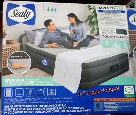 Sealy air mattress costco. NEW @Sealy AlwayzAire™ Air Mattresses are now available for a limited time in select @Costco warehouses for $139.99 and online on Costco.com for $149.99 + #freeshipping! See a list of available cities below! . With the holiday season coming up, this air mattress bed is a must have and a perfect guest bed for visiting house guests! 