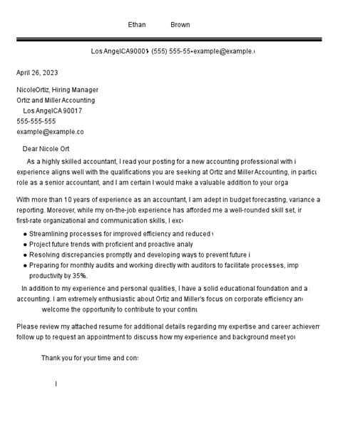 Seaman Jobsite Hiring 2019 The Accounting Cover Letter