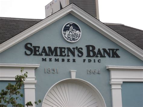 Seamans bank. Incorporated in 1851, Seamen's Bank is a financial institution that provides a range of banking services and products. It offers consumer, home equity, mortgage, automobile, home improvement and debt consolidation loans. The bank also provides certificates of deposit, safe-deposit boxes and debit cards. 