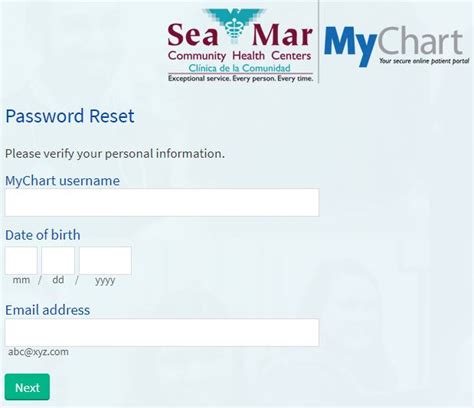 Mychart Seamar is online health managemen
