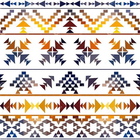Seamless Colorful Navajo Pattern Stock Vector Image 43955264