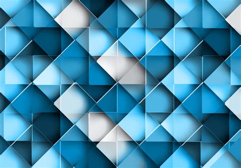Seamless Geometric Blue Pattern Vector Geometric Patterns Blue