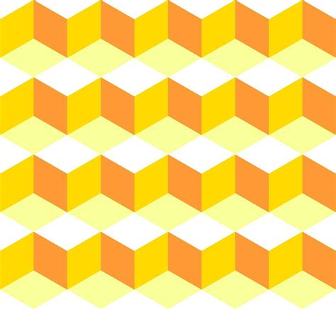 Seamless Pattern Yellow Box Tile Background Illustration Design. Vector