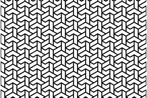 Seamless Vector Abstract Pattern With Black Lines Graphic Patterns