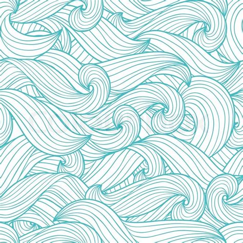 Seamless Wave Pattern Vector at Collection of
