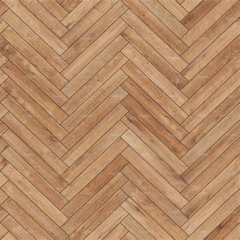 Seamless wood parquet texture (herringbone light brown) Textures