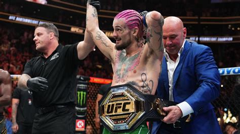 Sean O’Malley wins UFC bantamweight title by stopping Aljamain Sterling in the second round