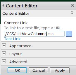 Sean Regan S Development Blog Change The Column Width Of A Sharepoint List View Web Part