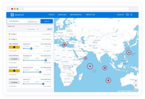 Searates tracking. Unlock all Tracking features. Unlimited Containers; Email notifications; Online positioning on the Map; Full visibility; Easily manage your shipments 