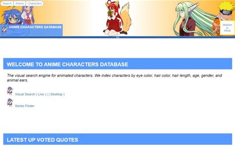 Search Anime Characters Database