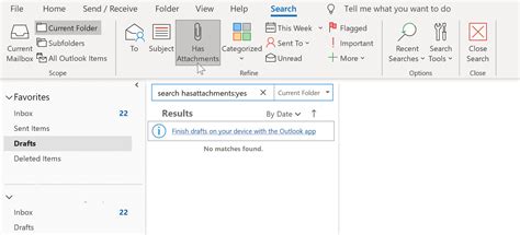 Search Attachments in Outlook - Technipages