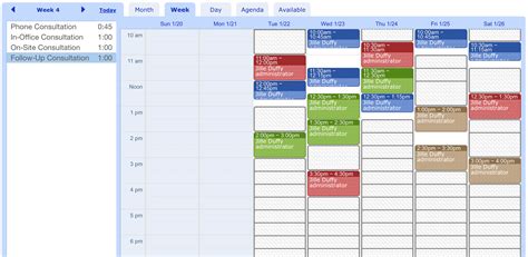 Search Calendars for Appointments