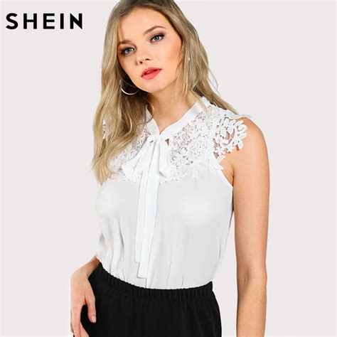 Search White Sleeveless Blouse SHEIN UK