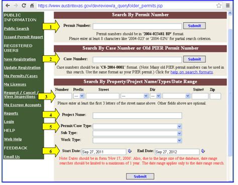 Search for Building and Development Information AustinTexas.gov